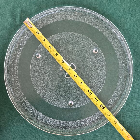 13.5-inch Glass Turntable Tray w/Turntable Ring from GE Microwave - Picture 5 of 8